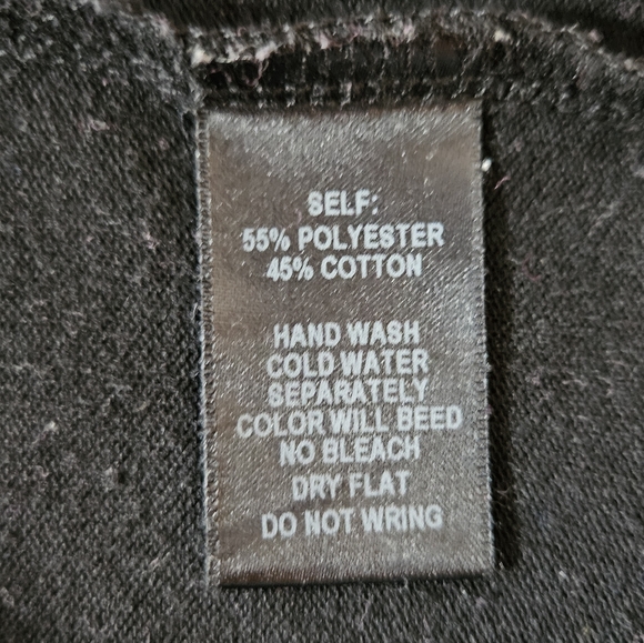 Lulus sz M Black zip to my lou hi low back goldtone zip sweater top - Picture 6 of 7